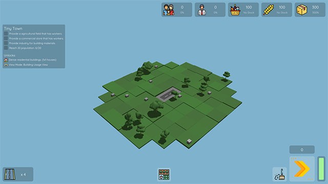 Trong The City Must Grow, bạn bắt tay vào xây dựng thành phố từ 1 mảnh đất trống