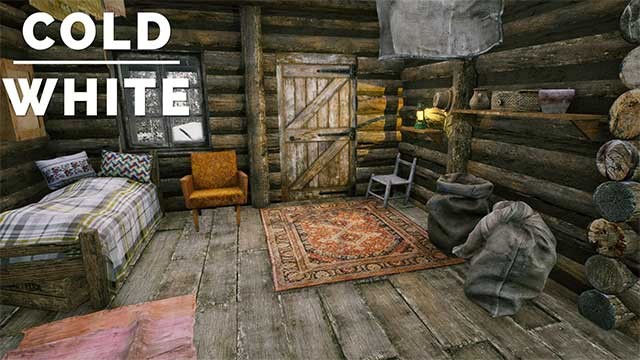 Xây dựng nơi trú ẩn bằng cách chặt cây trong rừng