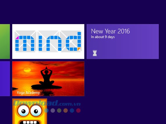 Tạo Tile năm mới bằng The Countdown Tile