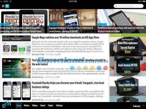 Engadget cho iPad