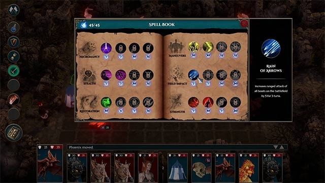 Nâng cấp quân đội trong game The Dragoness bằng kỹ năng và phép thuật siêu đẳng