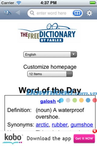 The Free Dictionary for iOS
