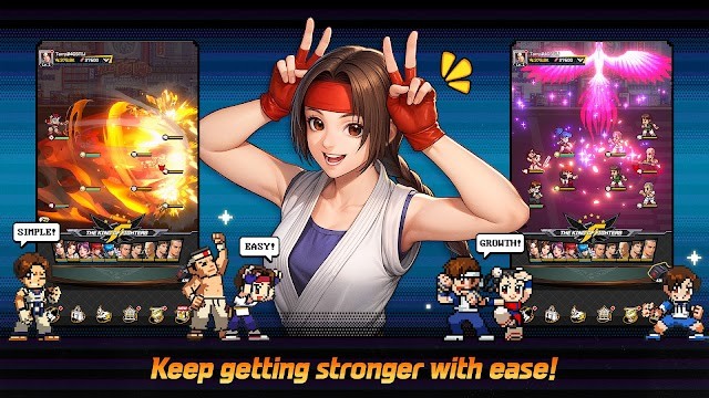 Phát triển nhân vật và trở nên mạnh mẽ dễ dàng trong game THE KING OF FIGHTERS AFK