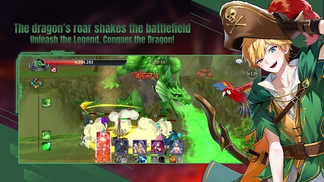 Chiến đấu và đánh bại rồng hùng mạnh trong đấu trường