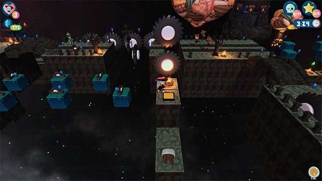 Ghé thăm các Mặt trăng khác nhau với chướng ngại vật, màu sắc và kẻ thù riêng