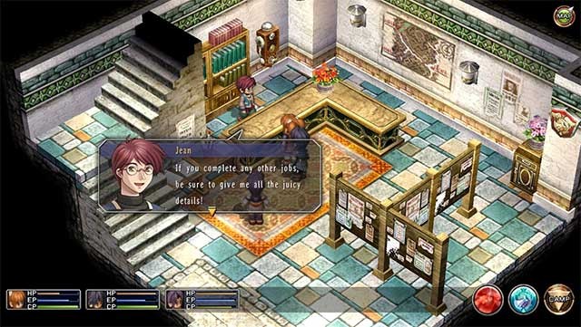 The Legend of Heroes: Trails in the Sky là sự kết hợp giữa JRPG với phiêu lưu kỳ thú