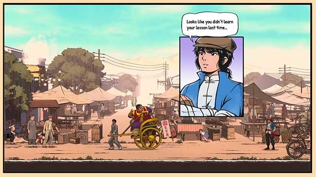 Các địa điểm đều được thiết kế theo phong cách truyện tranh Trung Quốc