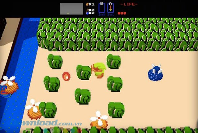 Giao diện game phiêu lưu Legend of Zelda 30-year Tribute