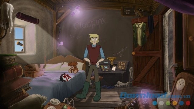 Trải nghiệm lối chơi trỏ và nhấp cổ điển trong game phiêu lưu The Little Acre cho máy tính, Mac và Linux