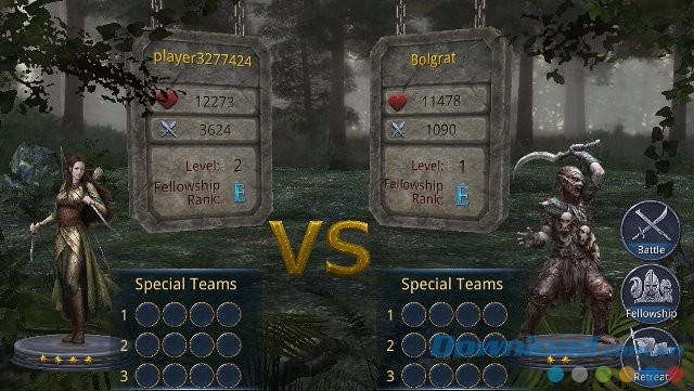 Tham gia trận PvP đối kháng