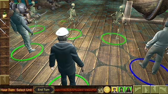 Lối chơi chiến thuật theo lượt cổ điển của The Maracot Deep game