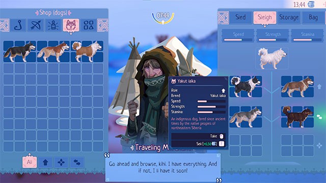 Mở khóa những giống chó kéo xe mới và nâng cấp trang bị để chinh phục thử thách phía trước