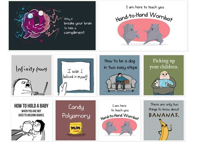 Nếu bạn muốn tìm hiểu văn hóa Mỹ và luyện tiếng Anh, hãy truy cập ngay The Oatmeal