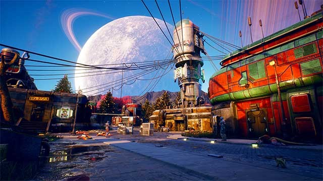 Bối cảnh chính trong game The Outer Worlds là vùng thuộc địa chiến tranh