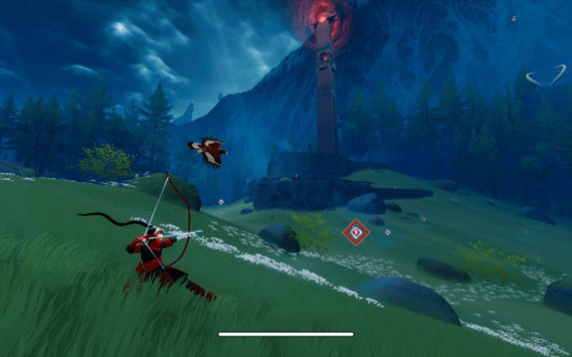 Phiêu lưu cùng thợ săn và đại bàng trong game The Pathless