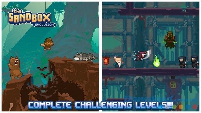 Hoàn thành các level đầy thử thách