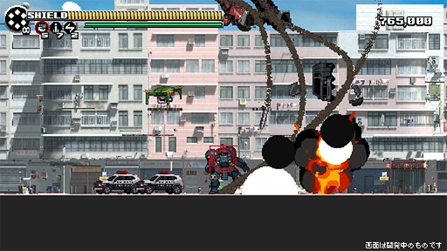 The Scramble Vice là game hành động đi cảnh pha trộn giữa cổ điển và hiện đại