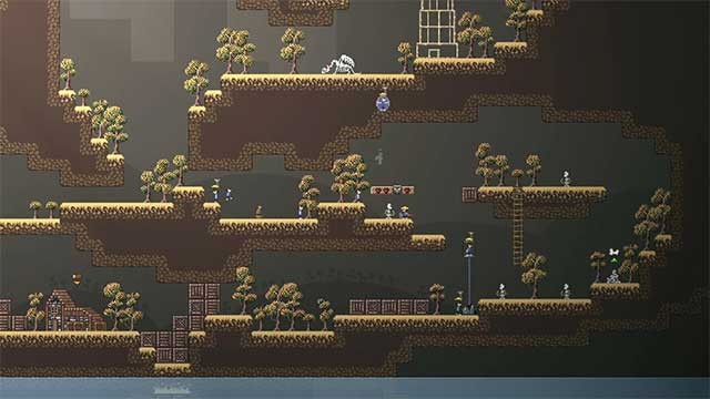 Đặt các công trình một cách chiến lược để hướng dẫn dân làng làm việc hiệu quả