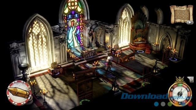 Giao diện chính của game phiêu lưu mới The Sexy Brutale cho máy tính