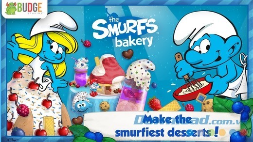Game quản lý tiệm bánh Xì trum - The Smurfs Bakery