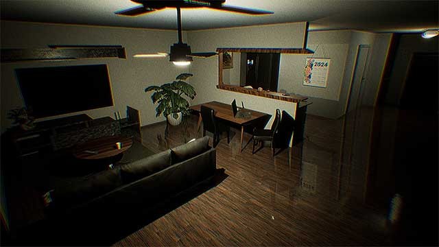 The Sushi Bar game có đồ họa theo phong cách VHS