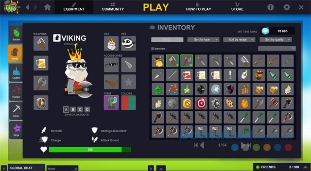 Trang bị cho nhân vật