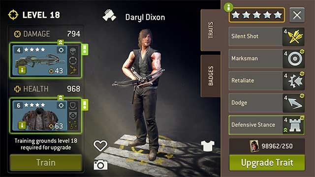 Thu thập và tùy chỉnh các nhân vật được yêu thích trong series Xác Sống