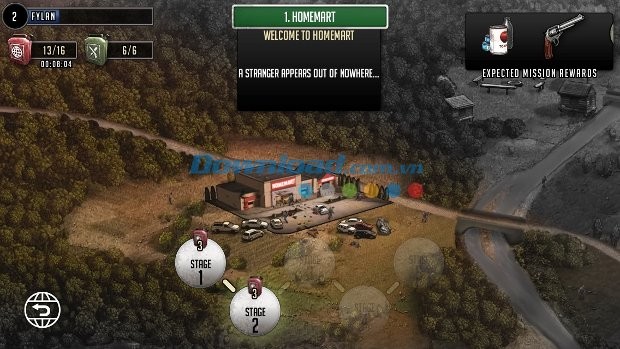 Bản đồ game The Walking Dead: Road to Survival