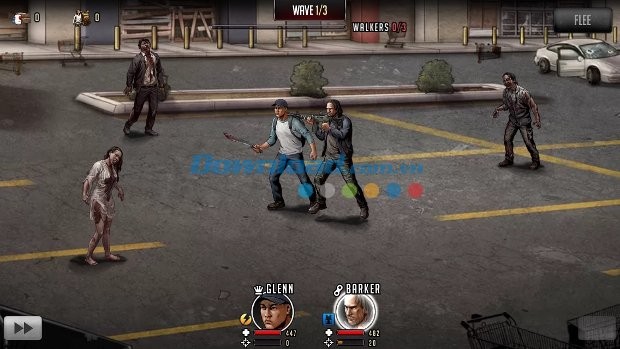 Sử dụng vũ khí để hạ zombie