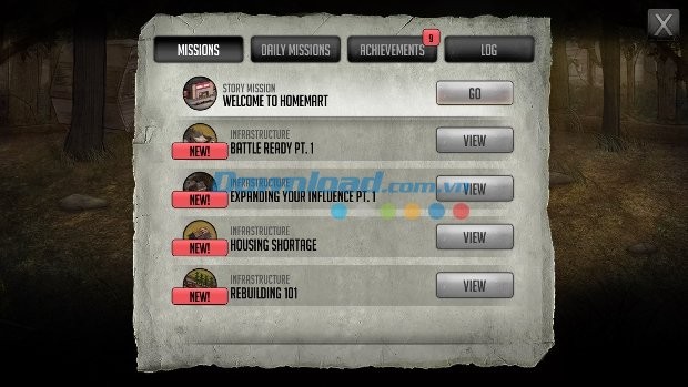 Hệ thống nhiệm vụ phong phú