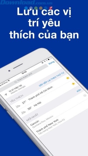 Lưu các vị trí yêu thích của bạn