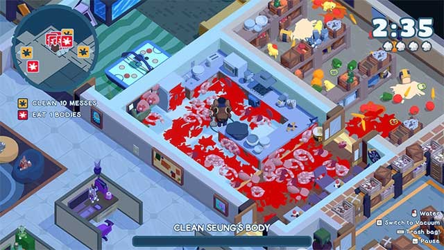 The WereCleaner là trò chơi mô phỏng dọn dẹp hài hước và vui nhộn