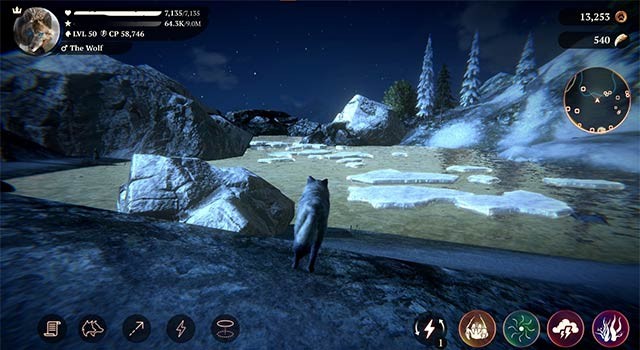 Nhập vai sói hoang và bắt đầu cuộc chiến sinh tồn trong game The Wolf