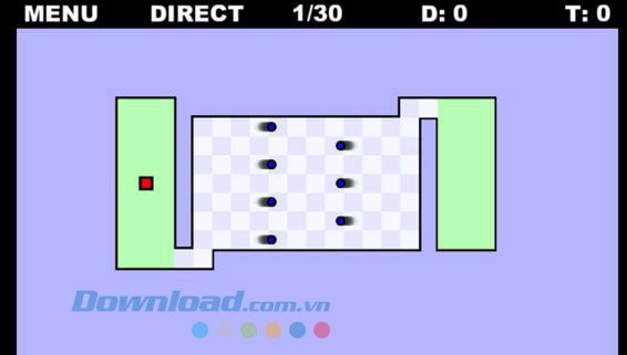 Giao diện đơn giản của The World Hardest Game