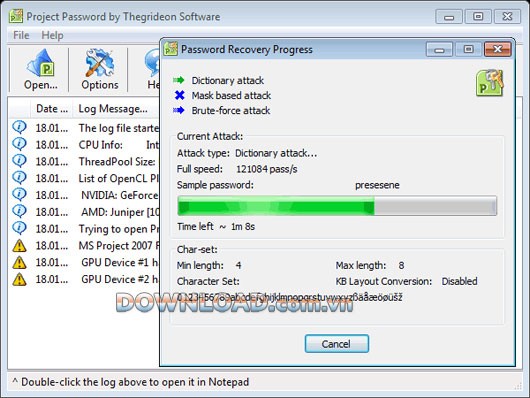 Project Password Recovery