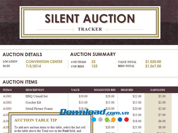 Theo dõi phiên đấu giá