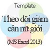 Theo dõi tiến trình giảm cân nữ giới - Template