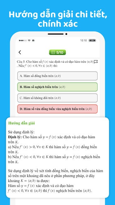 Hướng dẫn giải chi tiết, chính xác