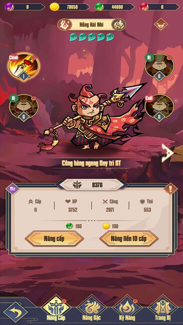 Nâng cấp tướng