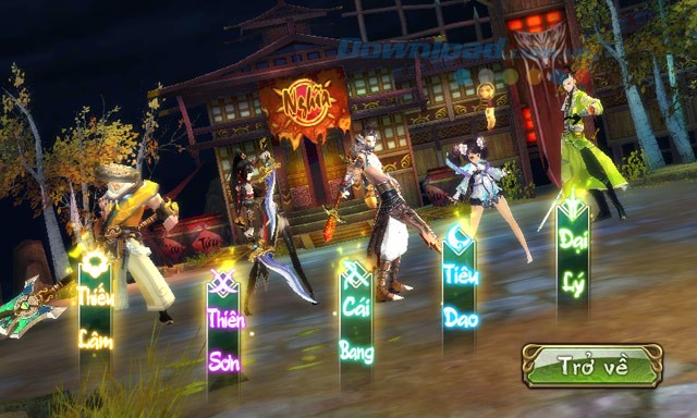 6 môn phái trong game Thiên Long Bát Bộ 3D