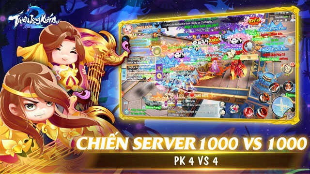 Tham gia vào các cuộc chiến Server 1000 vs 1000