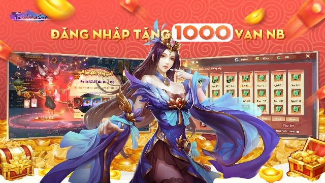 Nhận ngay 1000 vạn Kim Nguyên Bảo khi đăng nhập