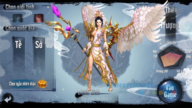 Giao diện game Thiên Tử 3D