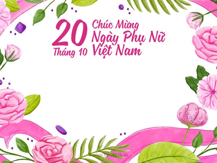 Mẫu thiệp chúc ngày 20/10 dành tặng vợ (người yêu)