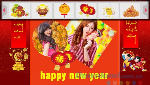 Thêm họa tiết vào thiệp