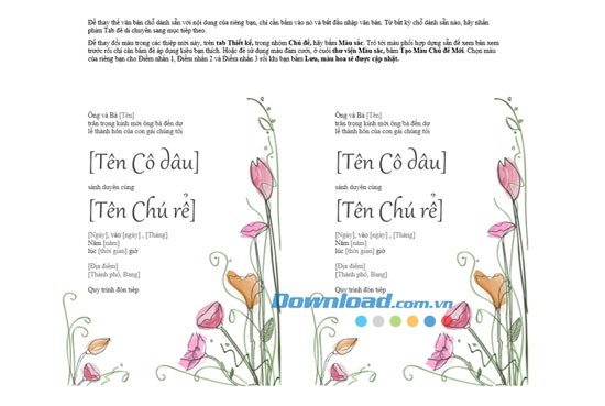 Thiệp mời đám cưới