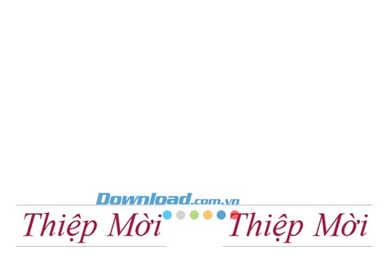 Thiệp mời lịch thiệp