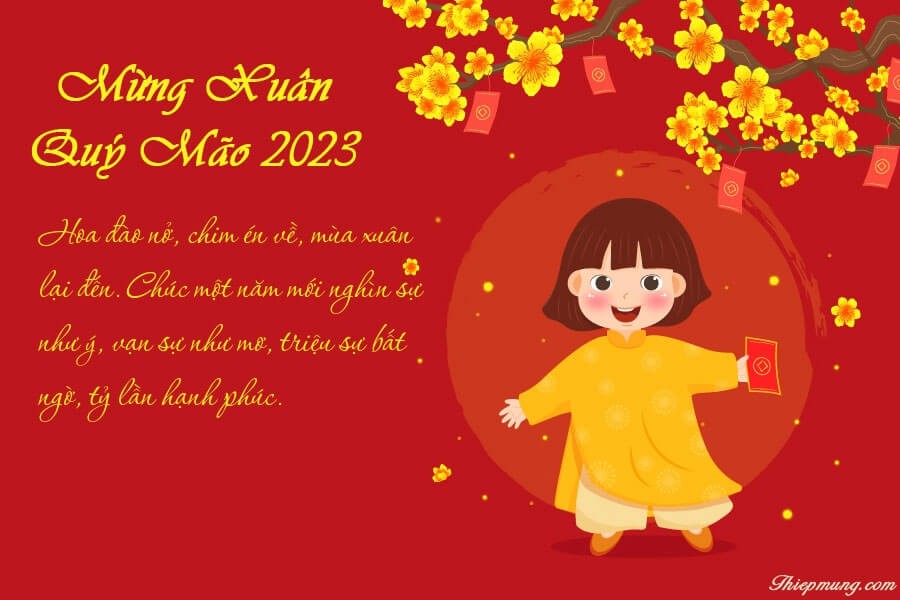 Tạo thiệp chúc mừng năm mới 2023