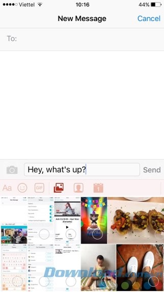 Chia sẻ ảnh trực tiếp