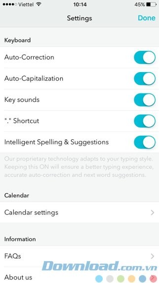 Thiết lập dễ dàng